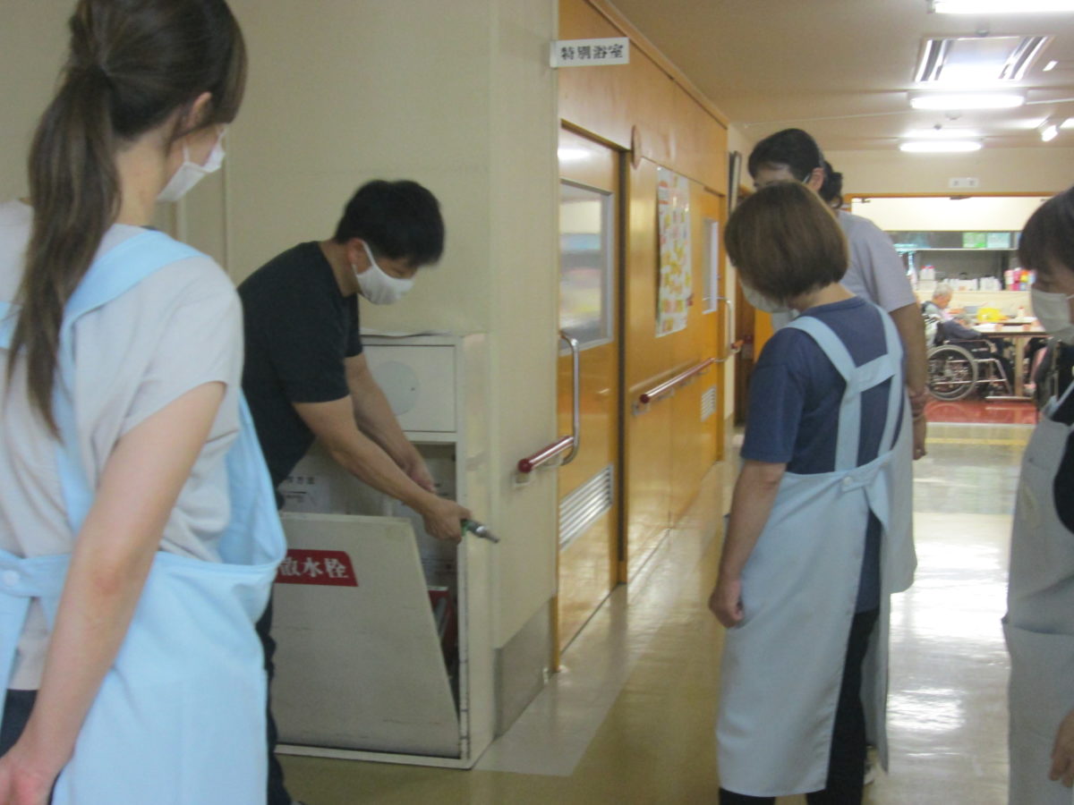 かわきた園／消防訓練 ／寝屋川市特養 | 特別養護老人ホーム 生駒園・かわきた園・六万寺園